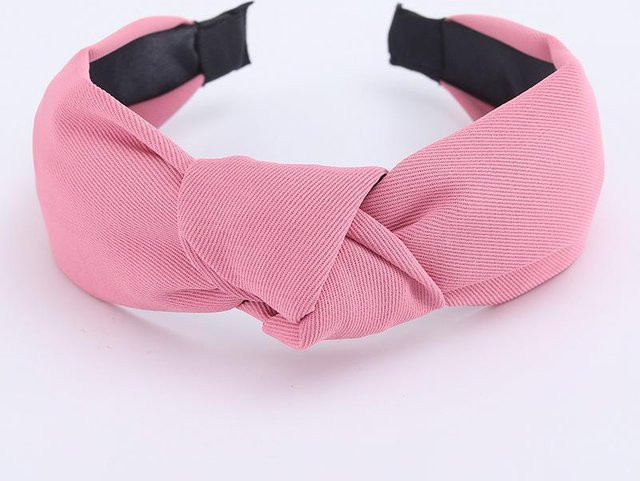 Stirnband, Köpergewebe, geknotet, rose rosa, Damen - Bild 1