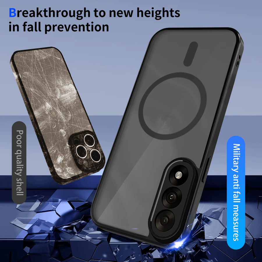 Mattierte transparente magnetische kabellose Ladehülle für OnePlus 13 13R 13S 13T Nord 5 CE 5 Ace 5 Pro mit MagSafe Vollschutz-Bumper - Bild 4