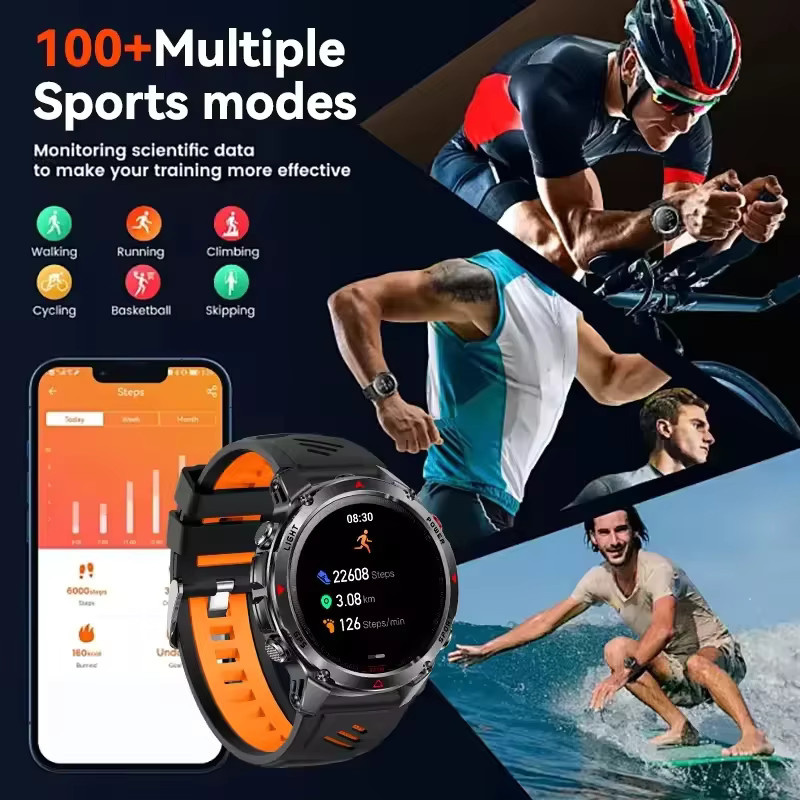 T-Rex 3 Ultra Smartwatch, GPS, Schwarz, Silikon, Herren - Bild 5