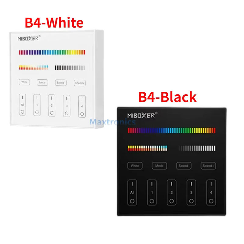 Miboxer LED-Touchpanel-Fernbedienung 2,4 GHz Dimmcontroller für B0 B1 B2 B3 B4 B8 Lampen (4-Zonen oder 8-Zonen für einfarbige, RGB+CCT, RGBW oder LED-Leuchten) - Bild 4