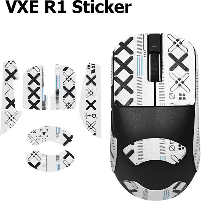 YAKESTONE Griffband für VXE R1, ATK X1 und ATK A9 kabellose Mäuse, rutschfest und schweißabsorbierend, Schwarz - Bild 1