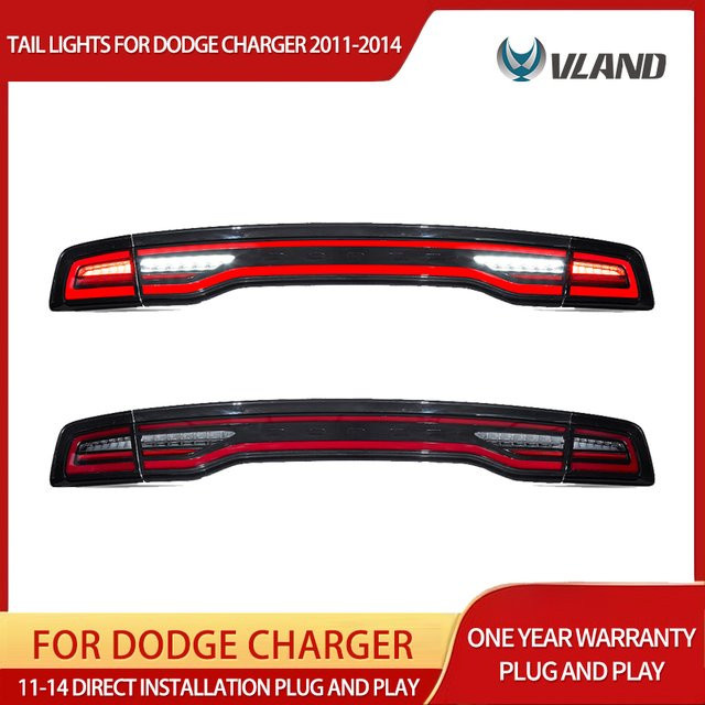 VLAND Voll-LED-Rückleuchten mit Start-Animation für Dodge Charger 2011-2014 - Bild 1