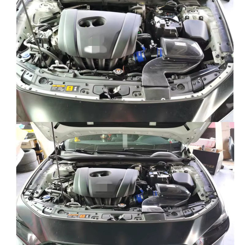 EDDY Ansaugsystem mit Lufteinlassrohr und Kohlefaser Luftfilter Box für Mazda Axela Enclave Next Gen 1.5L/2.0L 2020-2023 in Schwarz - Bild 6