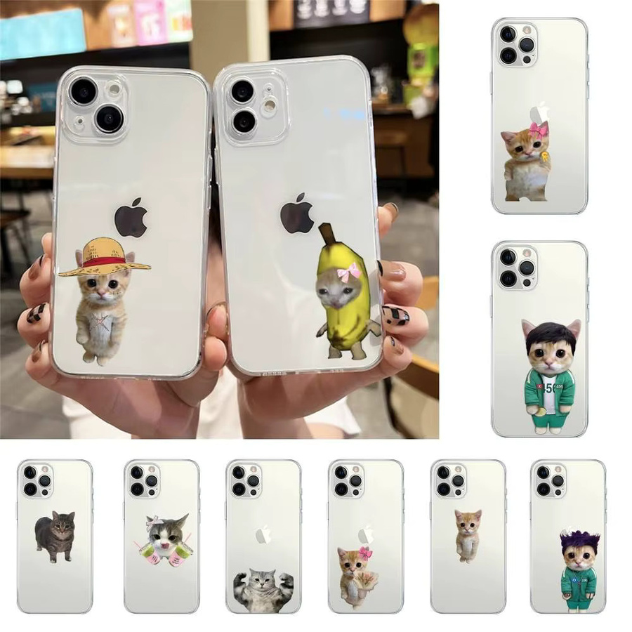 Transparente Handyhülle mit Katzenmotiv für iPhone 17, 16, 15, 14, 13, 12, 11 Pro Max, X, XR, XS Max, SE 2020, 7, 8 Plus - Bild 2