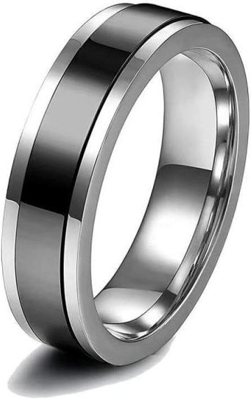 Allbestart Fidget-Spinner-Ring Edelstahl, Silber, Unisex - Bild 1