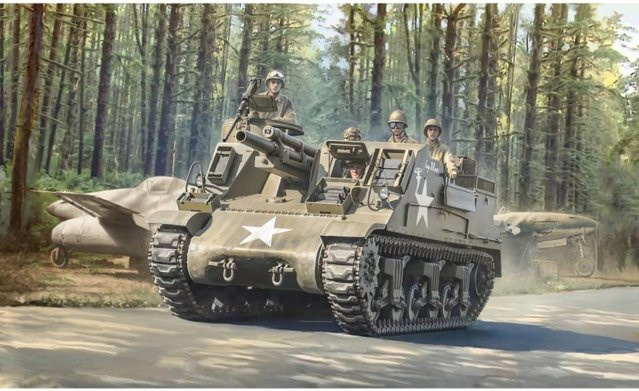 Italeri US M-7 Priest Howitzer Self-Prop, Fahrzeuge, Grün - Bild 1