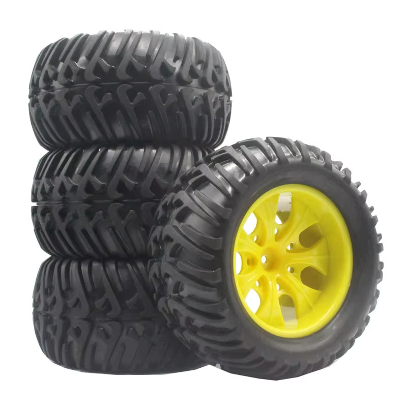 HSP RC Gummi-Schwamm-Reifen Radfelge, 4-teiliges Set, 5 Farben, 125mm - Bild 1