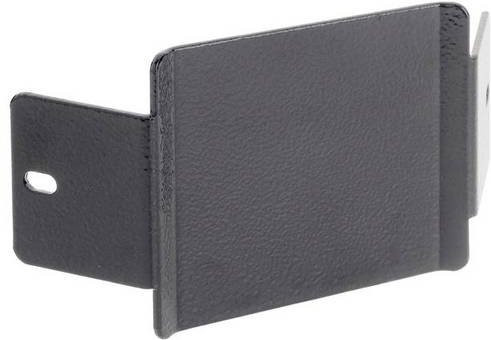 Hager MES-SBV100 Blende für Sockelanreihung 90 Grad, Höhe: 100 mm, Stahl, Schwarz - Bild 1