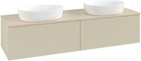 V&B Waschtischunterschrank Antao ohne Frontstruktur in Grau lackiert, B/T/H: 160 x 36 x 50 cm - Bild 1