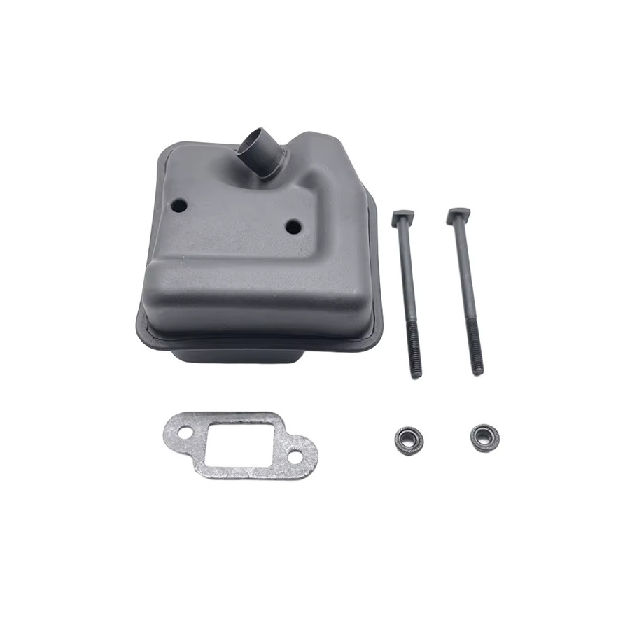 VIBRATITE Auspuff-Schalldämpfer-Set in Schwarz für Kettensägen MS210 MS230 MS250 inklusive Dichtung und Schraube - Bild 3