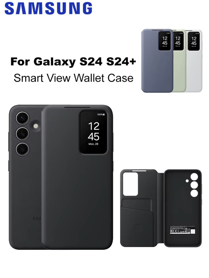 Samsung Smart View Wallet Smartphone Hülle für Galaxy S24 und Galaxy S24 Plus in Weiß - Bild 5