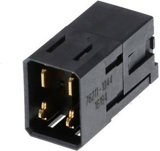 Molex Einbau-Stiftleiste Standard in Schwarz aus Kunststoff - Bild 1