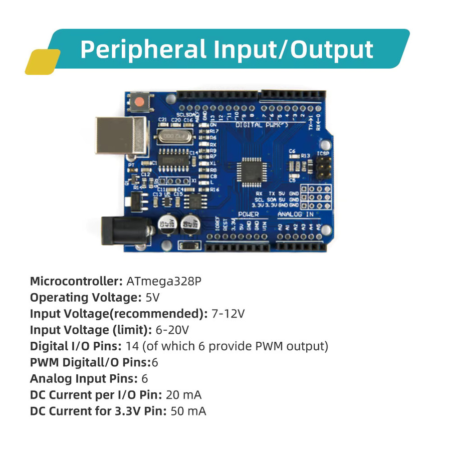 KUONGSHUN Starter-Kit Programmier-Set, Lernspielzeug für Arduino Uno R3 - Bild 2
