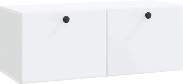 vidaXL Wandmontierter TV-Schrank Weiß aus Holzwerkstoff B/H/T: 78,5 x 31 x 30 cm - Bild 1
