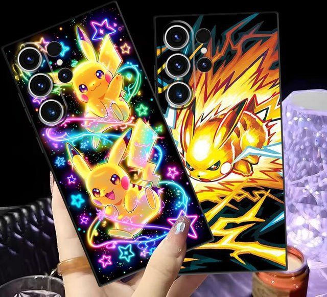 Pikachu Pokemon Handyhülle für Samsung Galaxy S26 S25 S24 S23 S21 S20 S10 S9 Note 20 Ultra in Multicolour - Bild 1