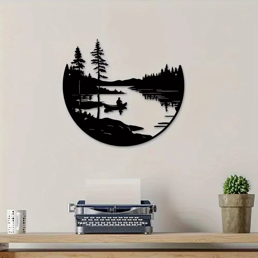 Elegante Wanddekoration aus Metall von CIFBUY für dein Wohnzimmer oder den Eingangsbereich - Bild 4