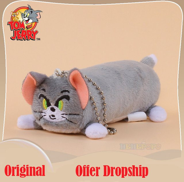 HUGKIS Tom und Jerry Disney Plüsch Katze, Plüsch Anhänger, Grau - Bild 1