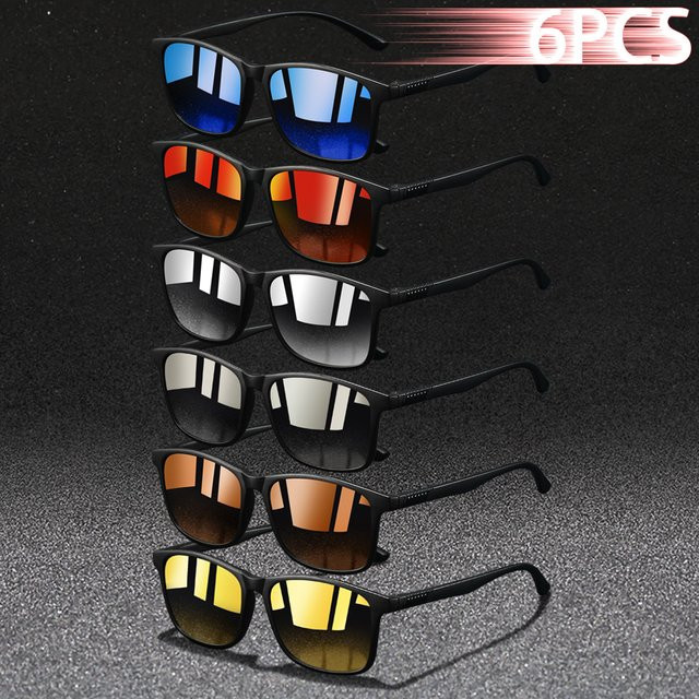 Sonnenbrille Square, Unisex, Vollrand, Schwarz, Kunststoff - Bild 1