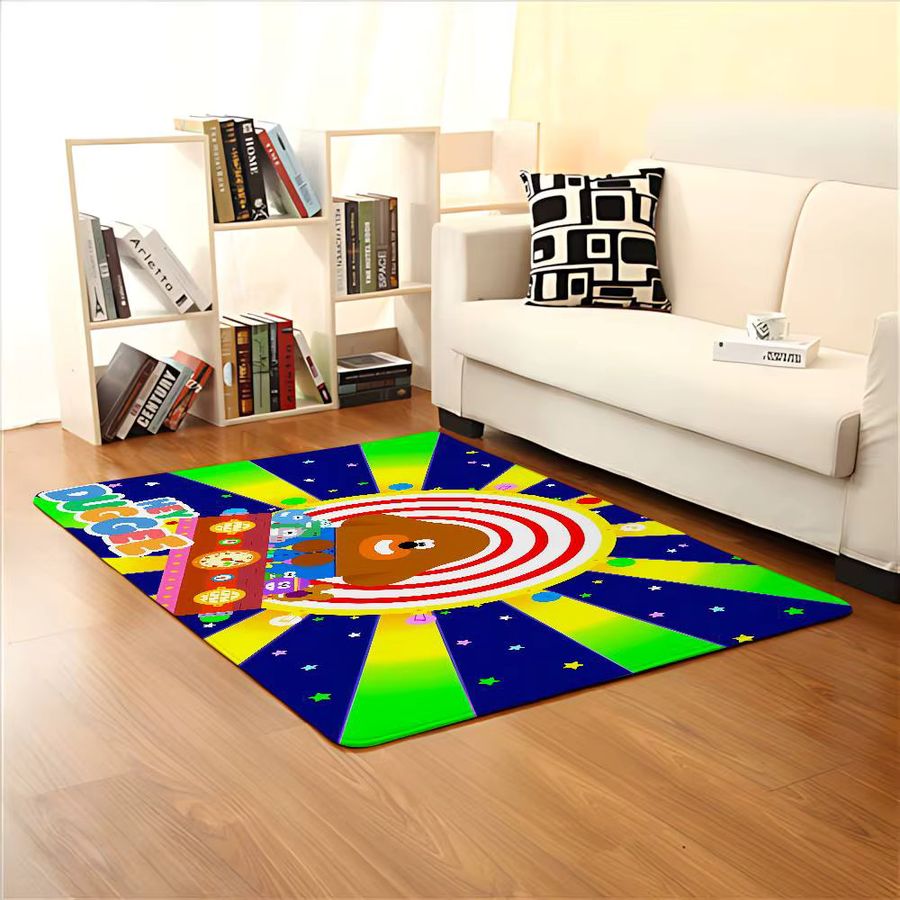 H-Hey D-Duggees Bodenmatte Multicolor, saugfähige und schmutzabweisende Fußmatte für Badezimmer, Küche oder Eingangsbereich - Bild 2