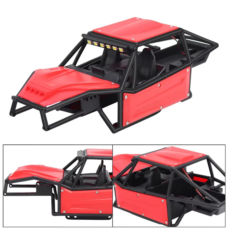 M05K RC Car Body Shell Chassis Kit, 1:18, Rot, Zubehör - Bild 3