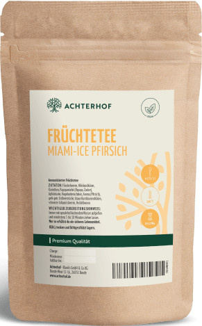 Achterhof Früchtetee Pfirsich, koffeinfrei, 100 g - Bild 1