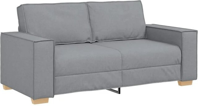 vidaXL 2-Sitzer Sofa Hellgrau mit Stoffbezug, B/T/H: 180 x 78 x 84 cm - Bild 1