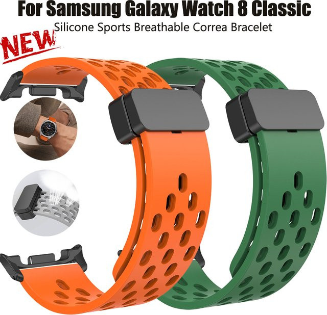 Samsung Uhrenarmband Silikon, Weiß, Unisex - Bild 1