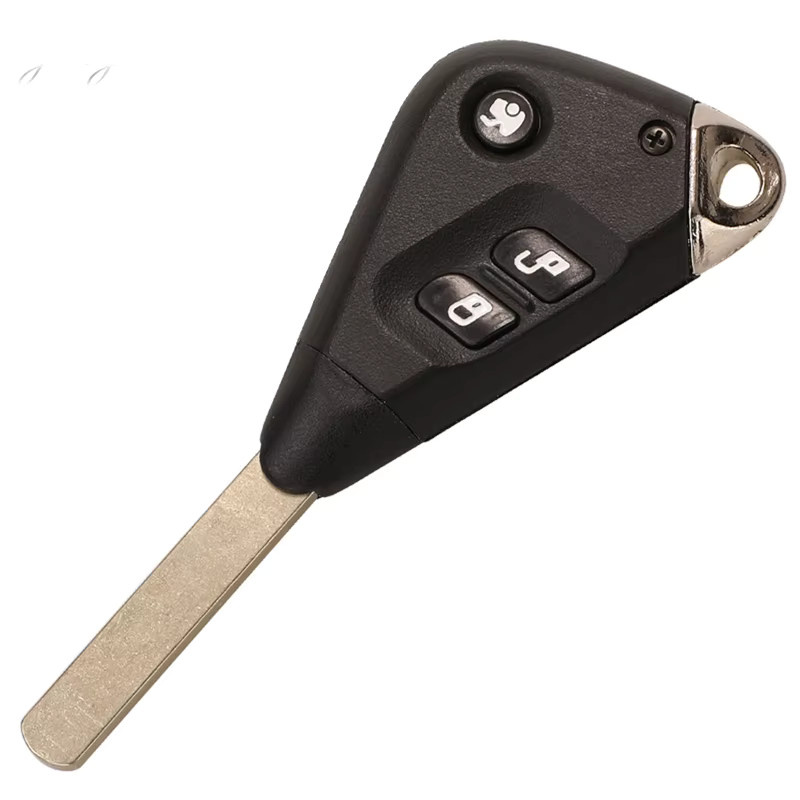 Jingyuqin Ersatz-Autoschlüssel mit 3 Tasten und 4D62Chip, 433 MHz, Schwarz, für Subaru Liberty Impreza Forester Outback B13 2005–2009 - Bild 2