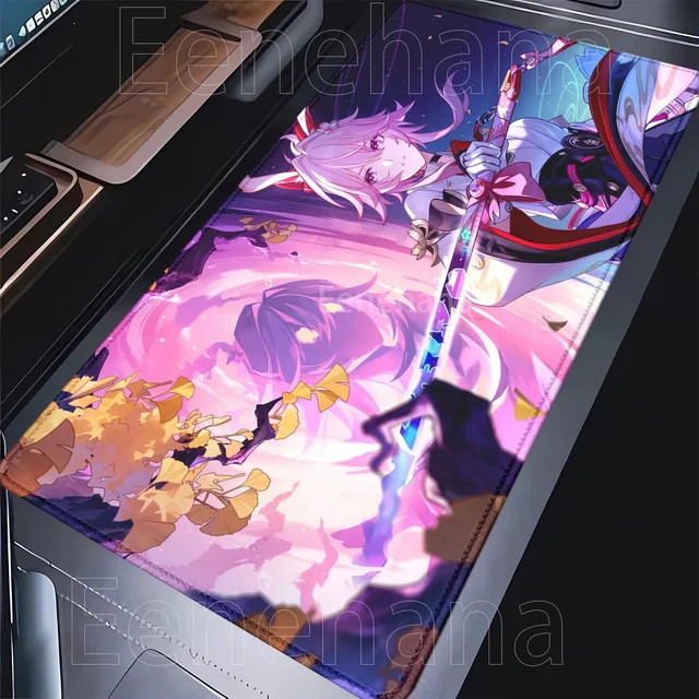 Eenehana XXL-Mauspad Honkai Star Rail HSR Anime-Schreibtischunterlage mit HD-Druck in Multicolour - Bild 1
