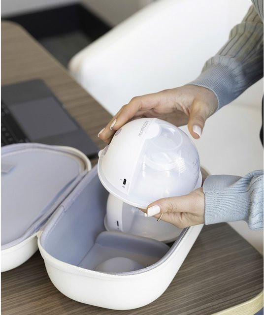 Momcozy M5 Smart Elektrische Milchpumpe, tragbare Doppel-Milchpumpe in Weiß - Bild 2