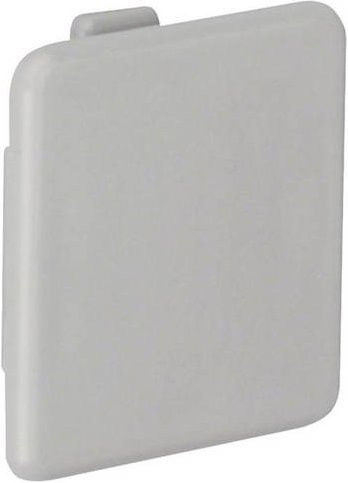 Hager Endstück LK3703747030 aus Kunststoff in Grau, B: 3,7 cm, H: 3,7 cm - Bild 1