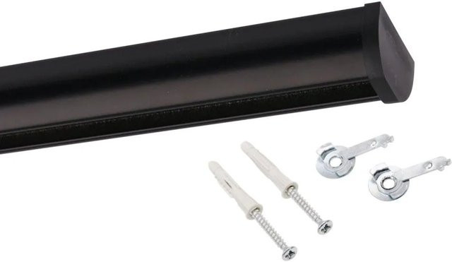 Deco-Raum Gardinenschiene Round nach Maß, gerade, Schwarz, Länge: 240 cm - Bild 1