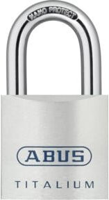 ABUS Zylindervorhangschloss 80TI/50 in Silber aus Titalium mit 50 mm Schlosskörperbreite - Bild 1