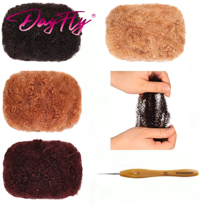DAYFLY Lockiges Echthaar, 30 g, Unisex - Bild 4