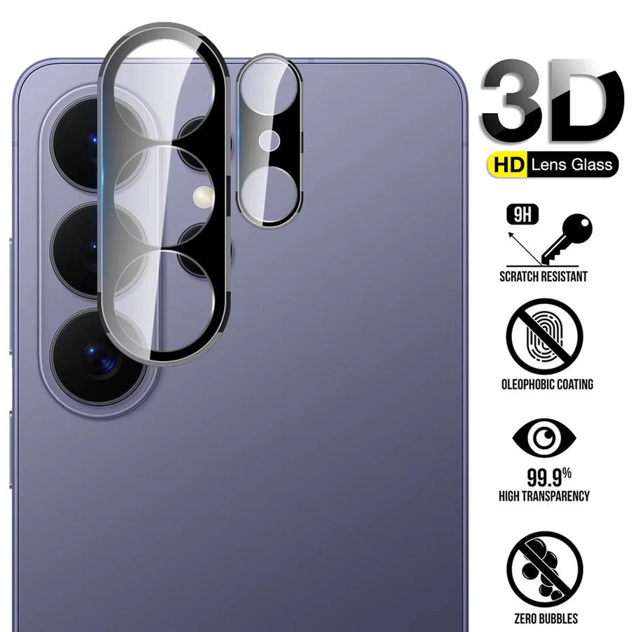 Samsung S26 Ultra 5G 3D-Objektivglas Schwarz Transparent mit 9H Härtegrad und gebogenem Kameraschutzglas - Bild 6