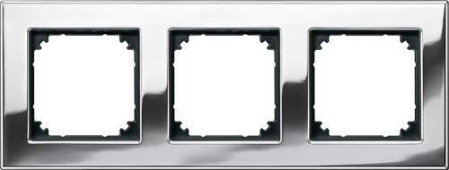 Merten Rahmen Abdeckung System M in Silber - Bild 1