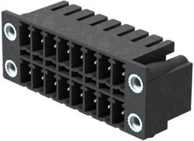 Weidmüller Stiftgehäuse-Platine BC/SC in Schwarz, 22 Polzahl, Rastermaß: 3.81 mm, 50 Stück - Bild 1