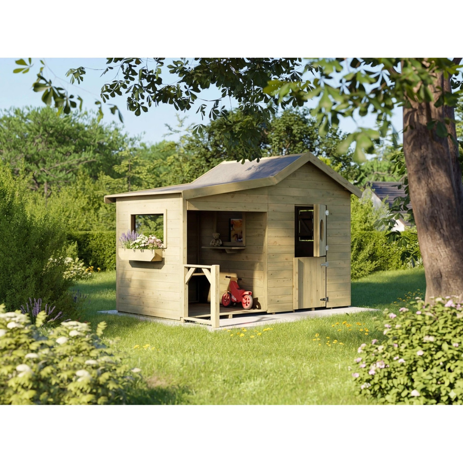 Prestige Garden Spielhaus Mailand aus kesseldruckimprägniertem Holz für Kinder - Bild 2