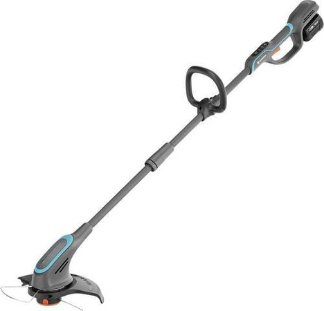 GARDENA PowerTrim 30/18V Ready-To-Use Akku-Rasentrimmer Set inkl. 18V 2.5Ah Akku, Schnittbreite: 30 cm, Grau
