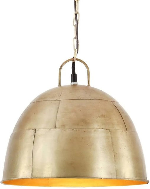 vidaXL Hängelampe im Vintage Industriestil aus Messing und Eisen, Farbe: Messing, Durchmesser: 31 cm, Fassung: E27 - Bild 1