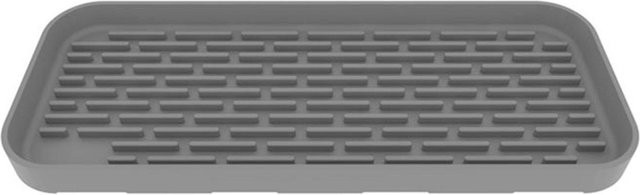 Rutschfeste Silikon Abtropfmatte von CosyHome in Grau für Küchenarbeitsplatten und Spülbecken - Bild 1