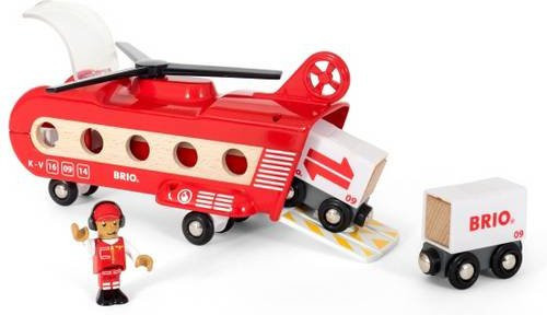 BRIO Eisenbahn-Transporthubschrauber, Fahrzeuge, Holz - Bild 1