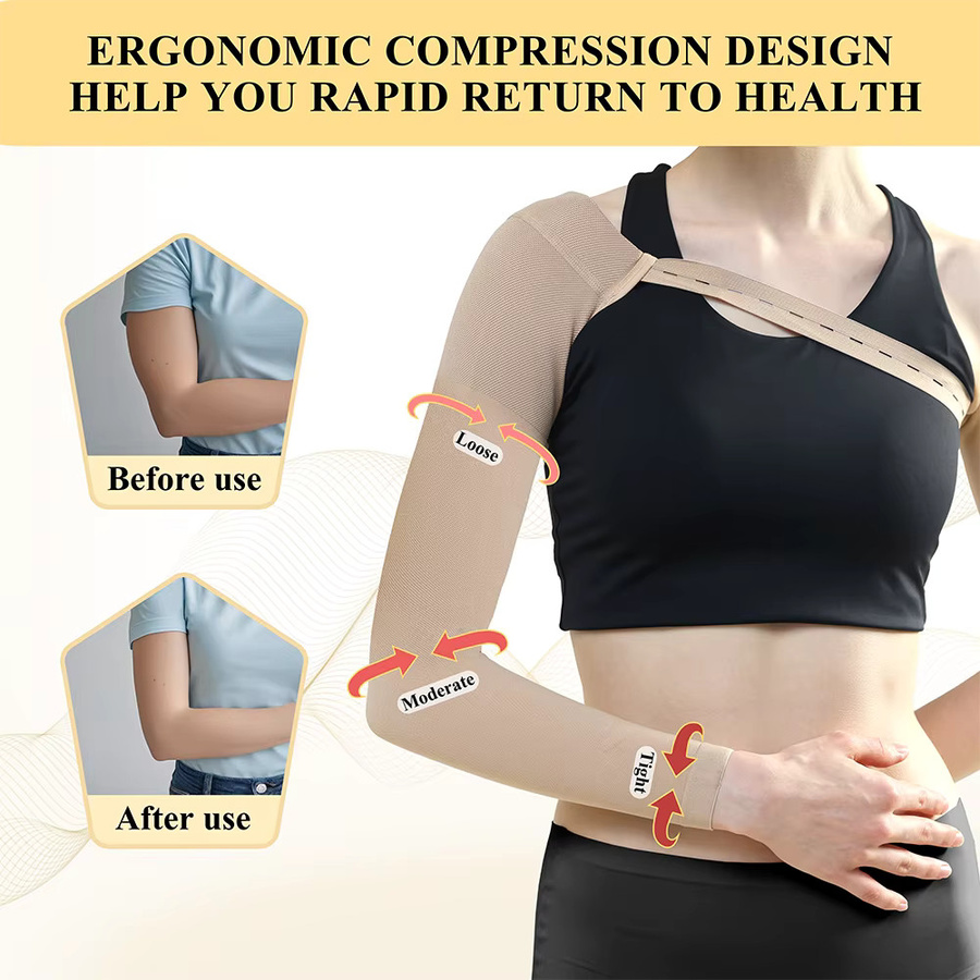 Kompression Armhülse Unisex, Anti-Schwellung, 20-30 mmHg - Bild 2
