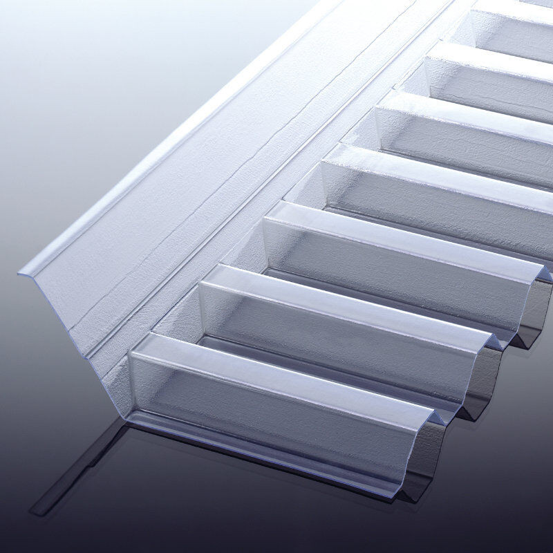 T&J Wandanschluss Spundwand 70/18 aus transparentem PVC, B/H/T: 109,2 x 15,0 x 5,0 cm - Bild 1