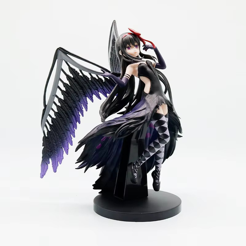 Bandai Puella Magi Madoka Magica Akuma Homura Figur, Dämonen-Version, mit Schwarzen Flügeln, 22cm - Bild 2