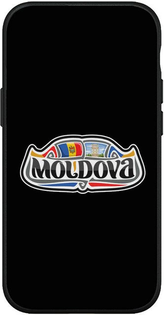 Handyhülle mit Moldawien Flagge für iPhone, Samsung Galaxy, Xiaomi Redmi und andere Modelle von MINISO in Schwarz - Bild 1