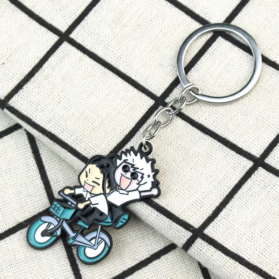YiYuYiHua Schlüsselanhänger, Silber, Unisex - Bild 5