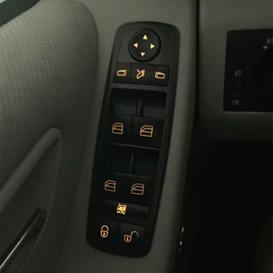 Hauptsteuerschalter für elektrische Fensterheber Malcayang für Mercedes-Benz W169 A-Klasse und W245 B-Klasse, Schwarz, Teilenummer 1698206710 - Bild 3