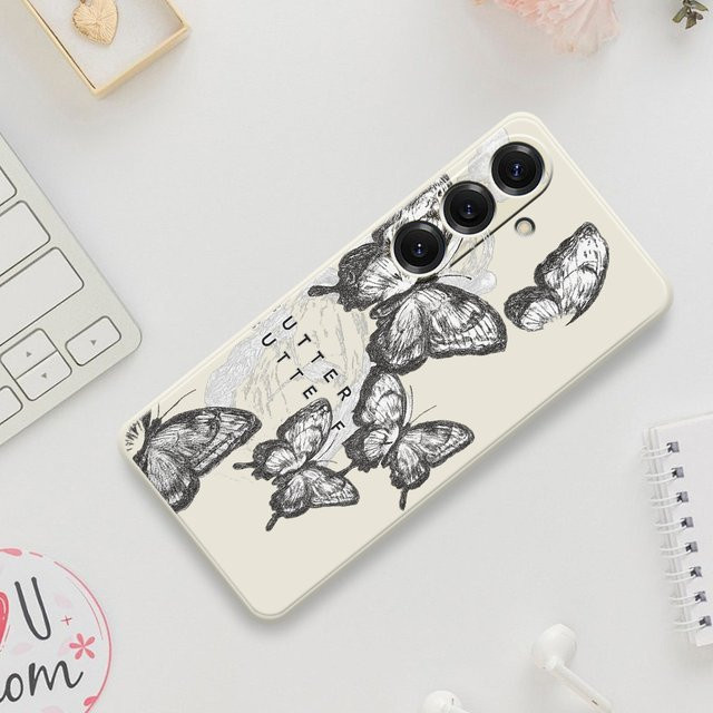 Schmetterling Design Handyhülle für Samsung Galaxy S21 S22 S23 S24 S25 Ultra Plus 5G S20 FE S10 Plus S21 FE S23FE S24FE - Bild 1