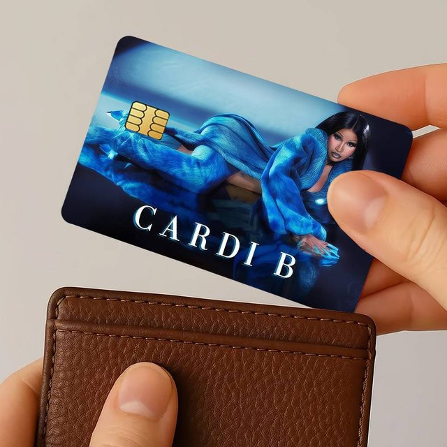 Singer C-Cardi B Karten-Aufkleber für Bank- und Kreditkarten - Bild 1